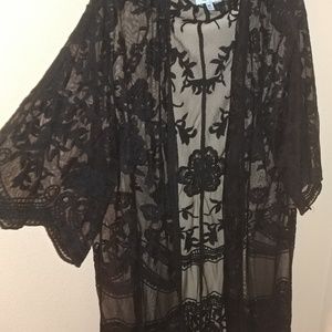 Black Lace Duster